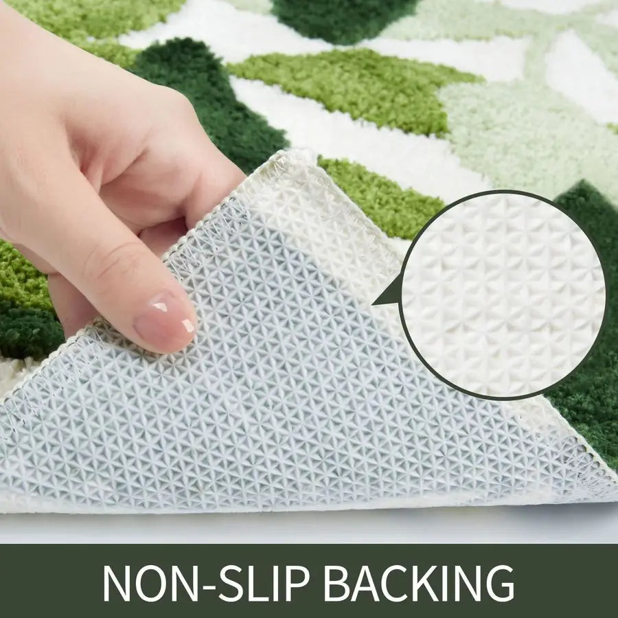 2-Piece Non Slip Microfiber Bath Rug Set