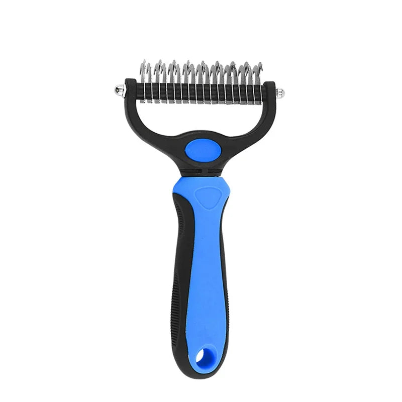 Pet Deshedding Brush Cat Comb Self Cleaning Grooming Tool