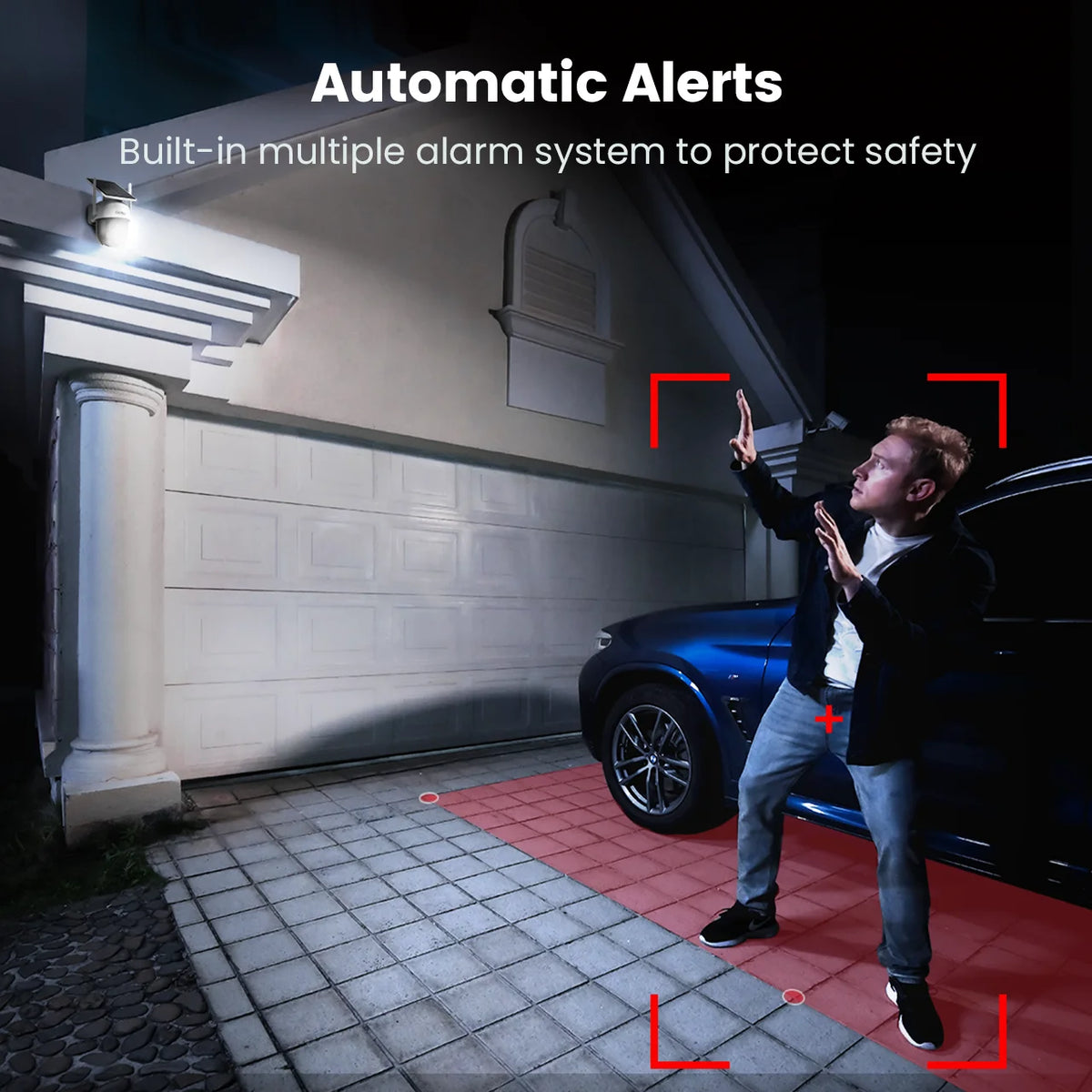 DEKCO Solar WiFi PTZ Security Camera With Smart Tracking