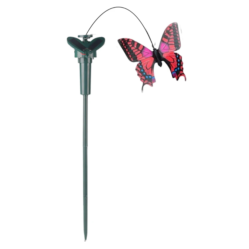 Solar Powered Flying Wobble Butterfly Garden Ornament