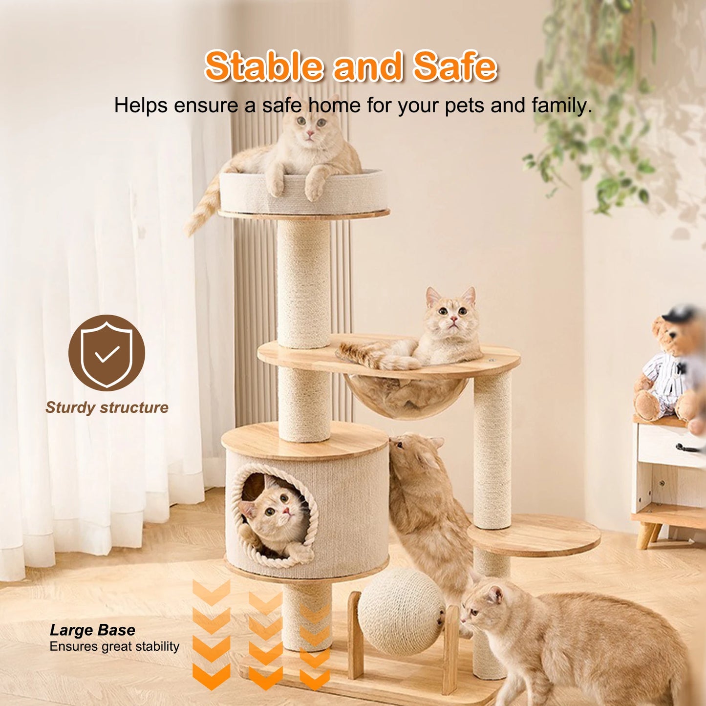 Unique Nest Jumping Platform Cat Playground Wear-Resistant Climbing Frame