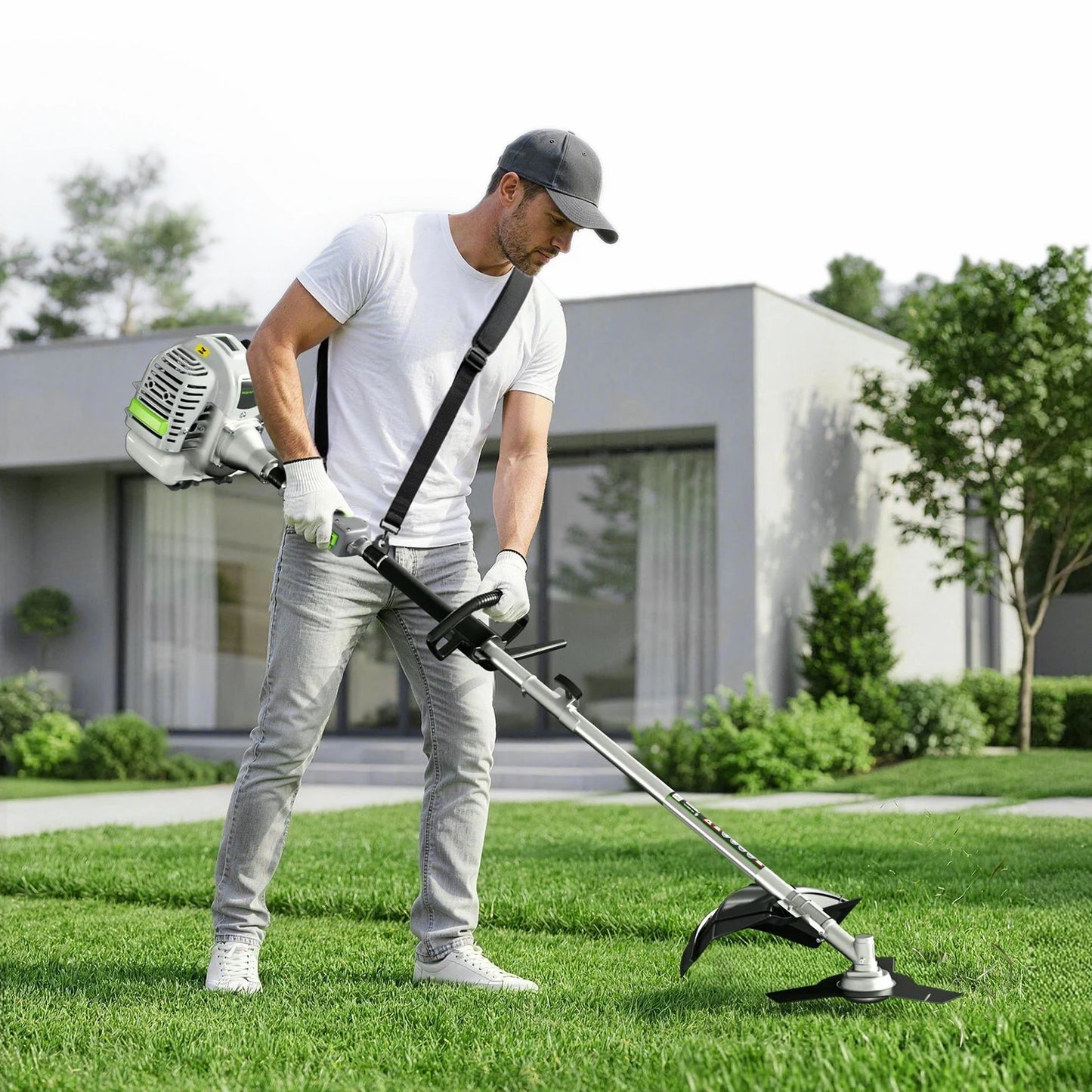 6-In-1 Gas Powered Weed Wacker Trimmer Pole Saw