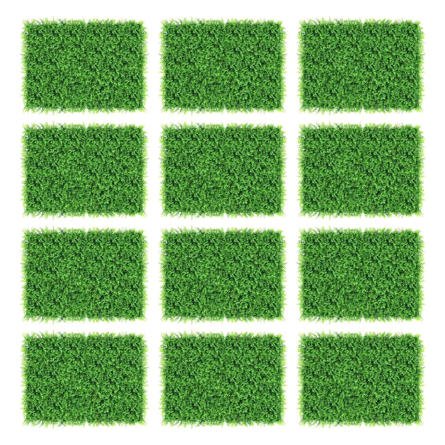 12PCS 40x60cm Artificial Plants Grass Wall Backdrop,Artificial Hedge Boxwood Panel,Artificial Green Wall for Home Decoration