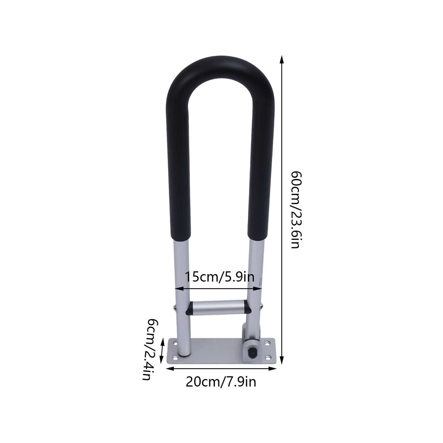 Toilet Safety Rails Foldable Bathroom Handrail for Elderly and Disabled