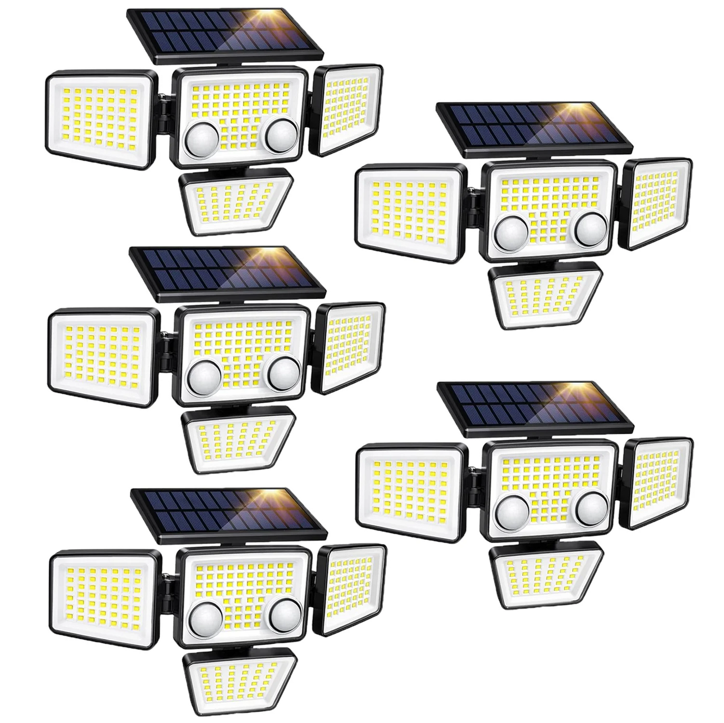 SZRSTH Solar Outdoor Lights 3000LM LED Motion Sensor Flood Security