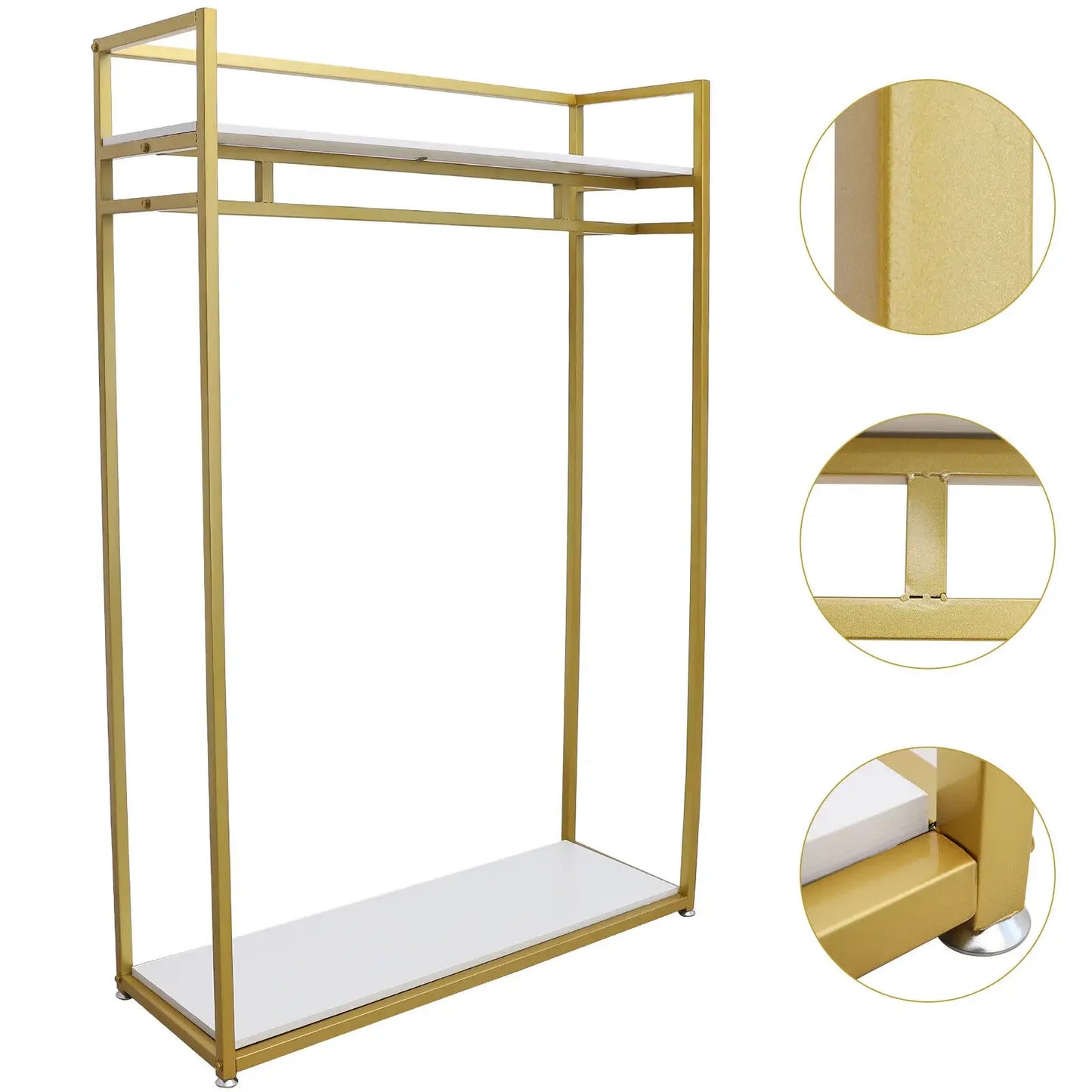 Metal Freestanding Clothing Rack For Store Display Home