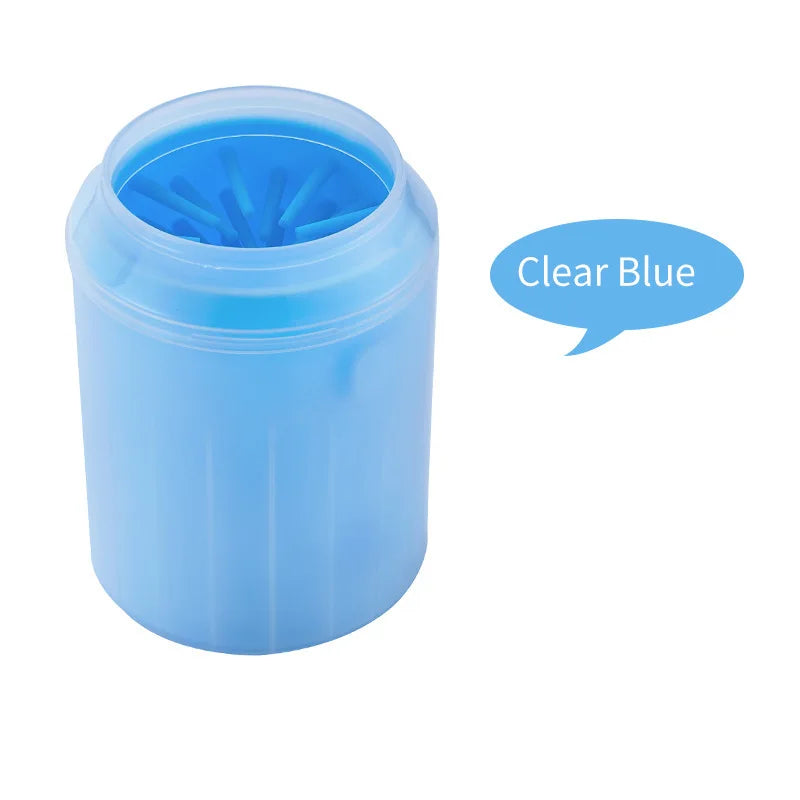 Portable Paw Wash Cup With Soft Silicone Brush For Pets