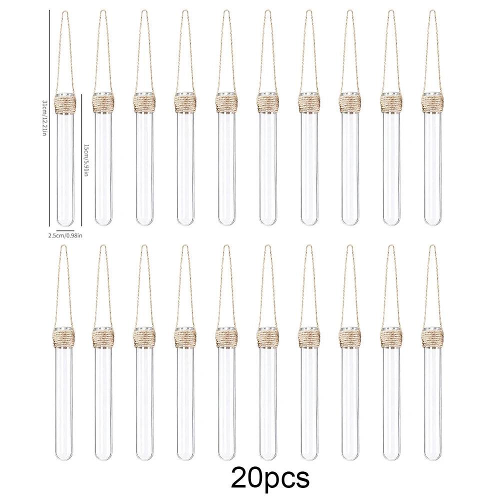 Hydroponic Flower Vase Wall-Mounted Test-Tube Holder Decor