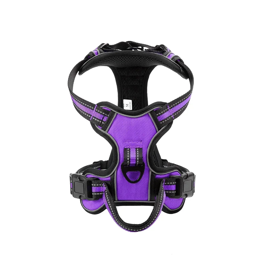 Nylon Reflective Adjustable Dog Harness Vest No Pull For Dogs