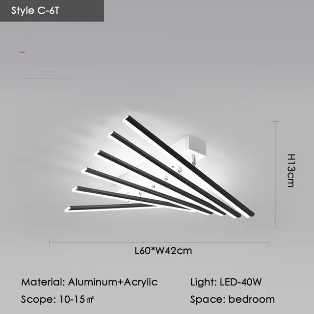 Nordic Designer Ceiling Lamp With LED And Remote Control