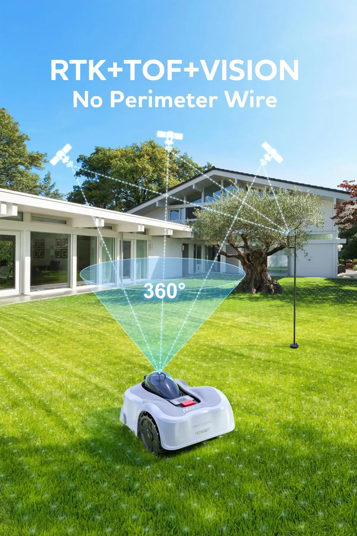 Novabot N1000 Robotic Lawn Mower With AI Mapping And App