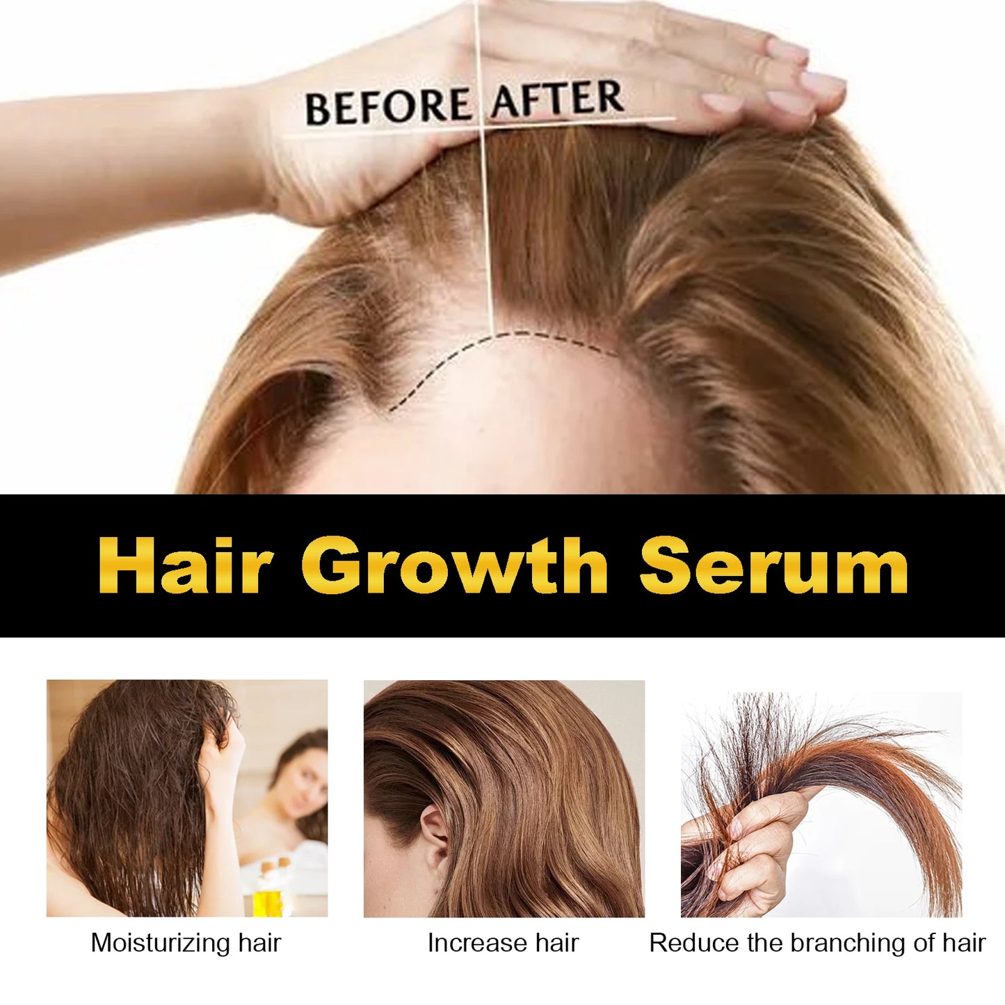 HOEGOA Castor Oil For Hair Thickening And Scalp Nourishment