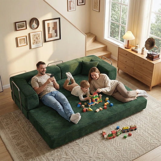 Yqzyphyna Boneless Futon Sofa Bed Convertible Couch Sleeper