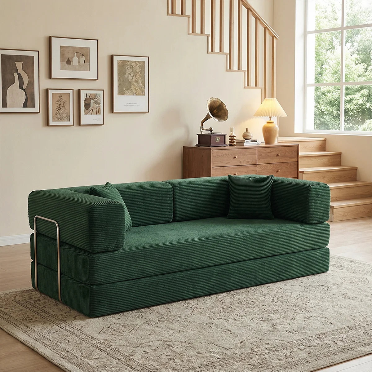 Yqzyphyna Boneless Futon Sofa Bed Convertible Couch Sleeper