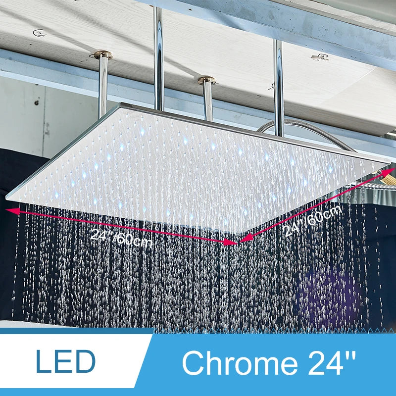 Shinesia LED Rainfall Shower System Ceiling Mounted