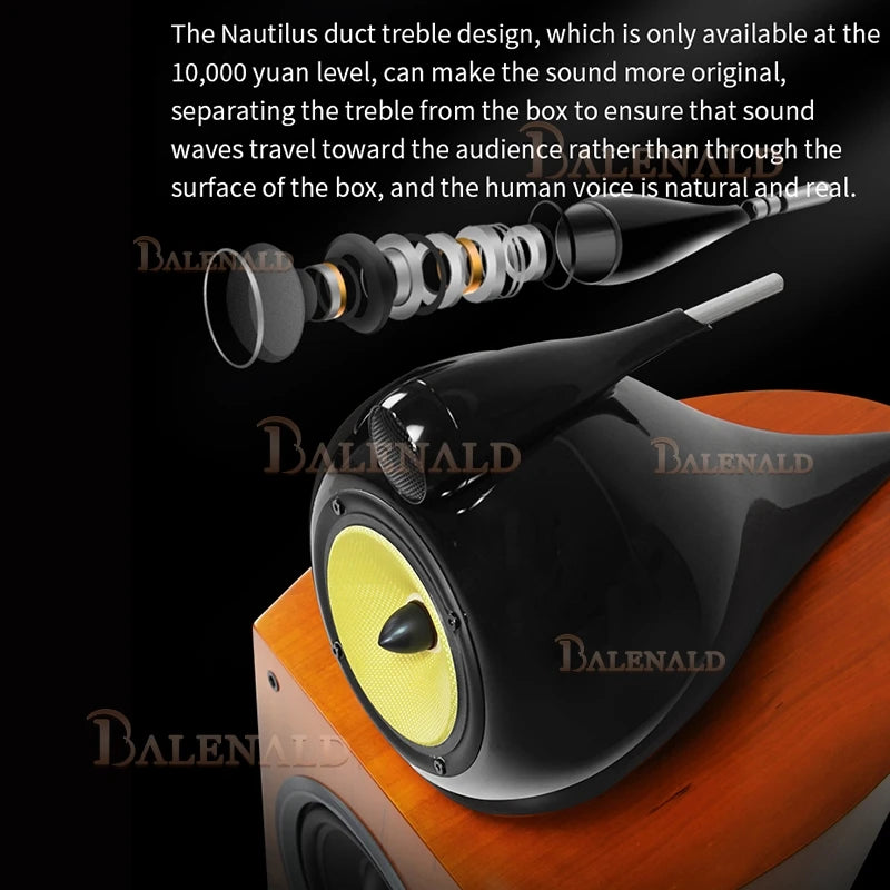 Balenald Nautilus Three-Way Bookshelf Speaker High Fidelity