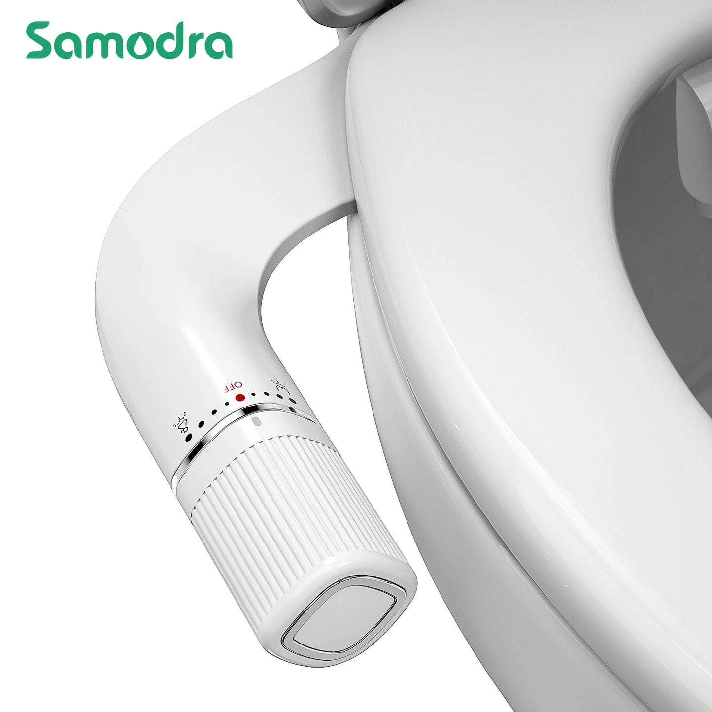 SAMODRA Dual Nozzle Bidet Attachment With Adjustable Water Pressure