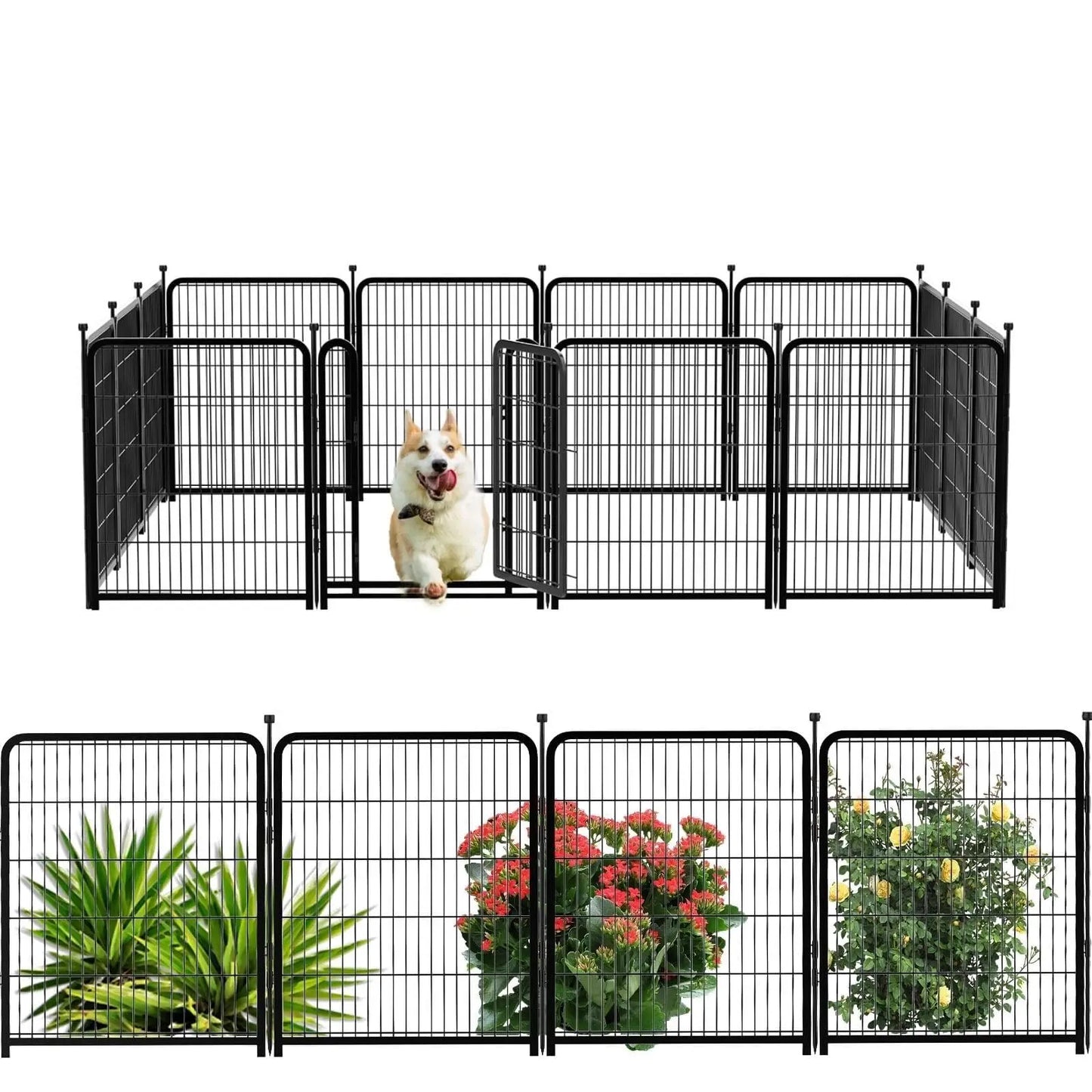 Studyset Dog Exercise Pen Indoor Outdoor Portable Metal