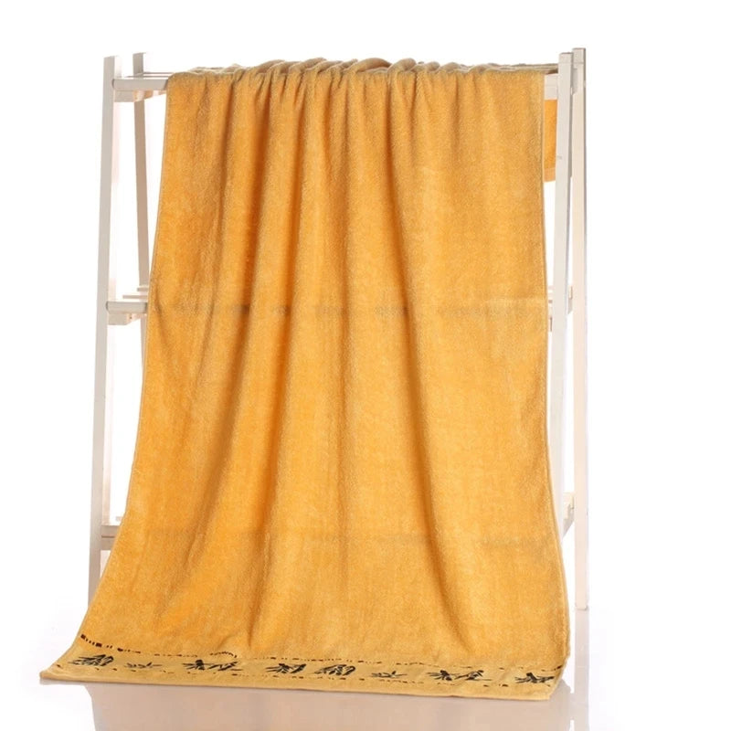 Bamboo Fiber Towels Set For Bath And Face Ultra Absorbent