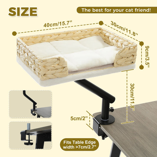 PAWZ Road Cat Desk Bed 360 Degree Rotatable Hammock