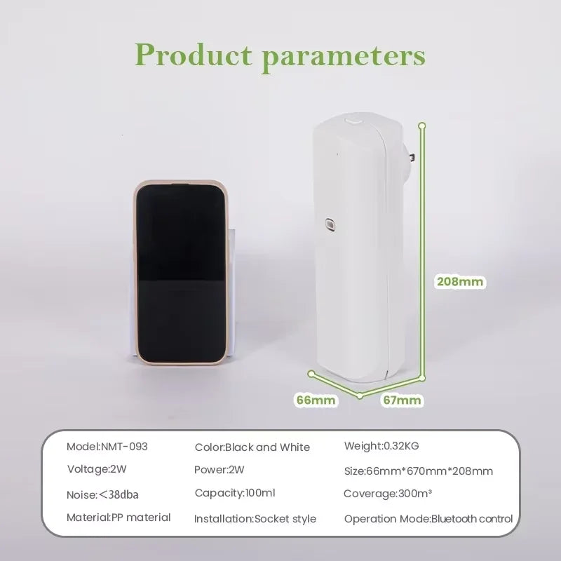 Namste Socket Diffuser Bluetooth App 100ml 300m³ Capacity