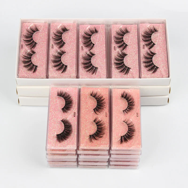 YSDO CN 3D Mink Eyelashes Full Strip Bulk Wholesale Pack