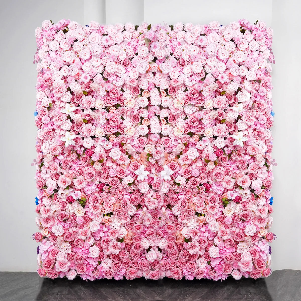 Gradient Rose Cloth Curtain Backdrop for Outdoor Wedding Decor