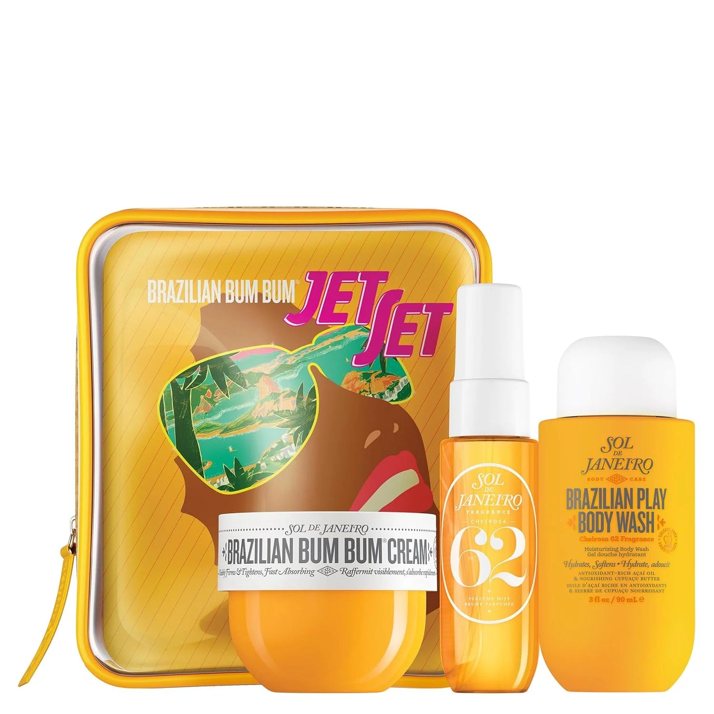 Sol-de-Janeiro Brazilian Bum Bum Cheirosa 62 Neutral Travel Set Fragrance, with a gourmet flavor of "caramel sea salt", long-lasting sweet aroma, convenient to carry, the most popular