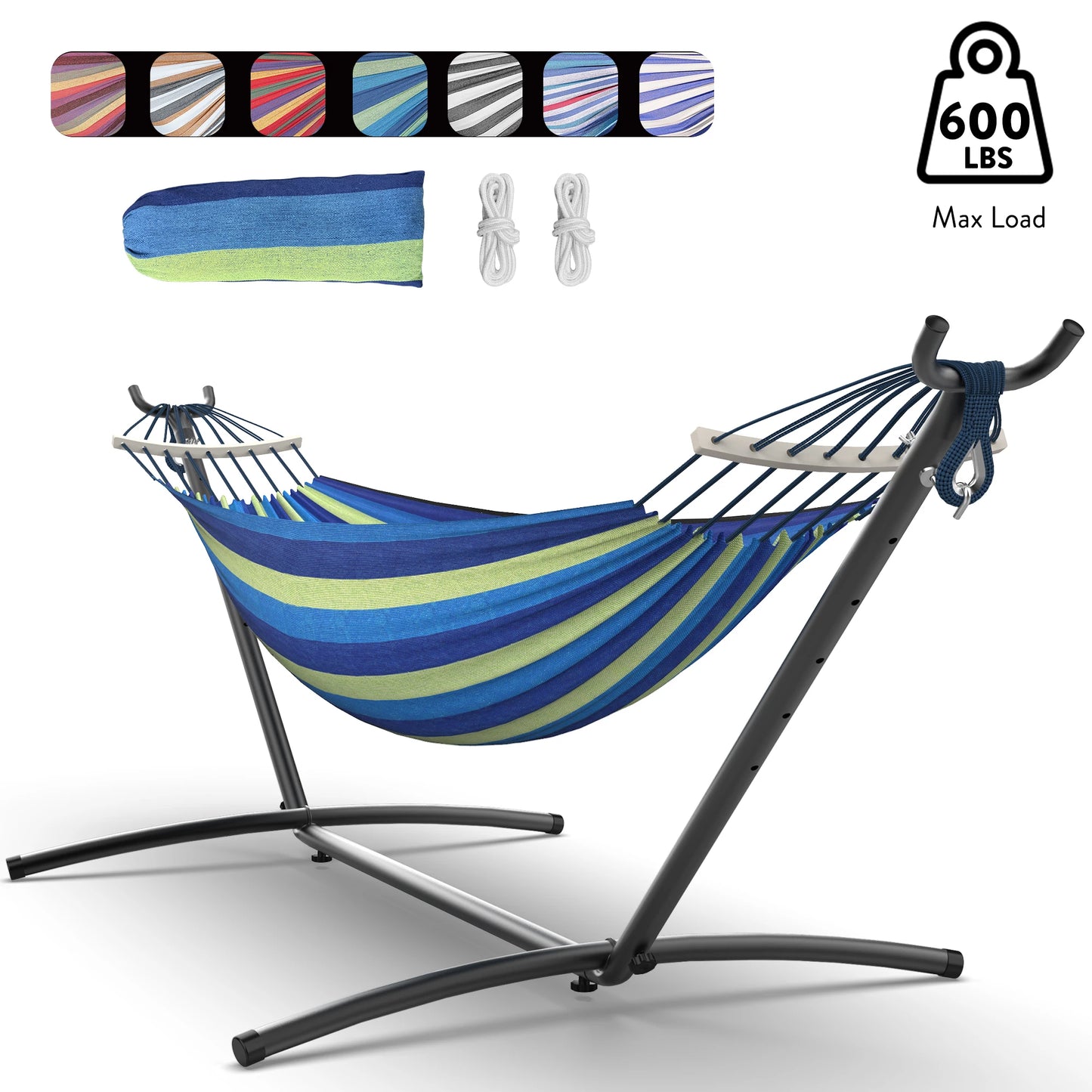 GYROOR Adjustable Stand Hammock With 600 Lb Capacity Storage Bag