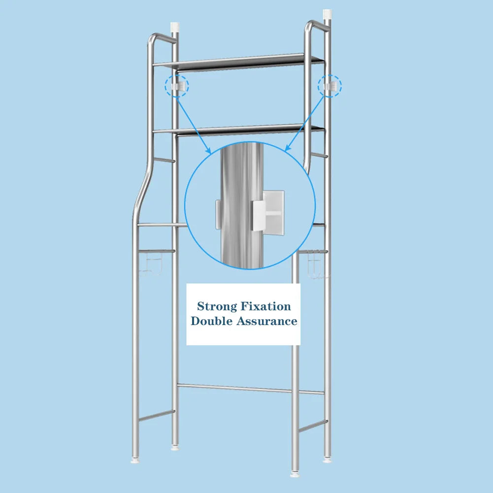Studyset Over Toilet Storage Shelf Freestanding Two Tier Bathroom Organizer