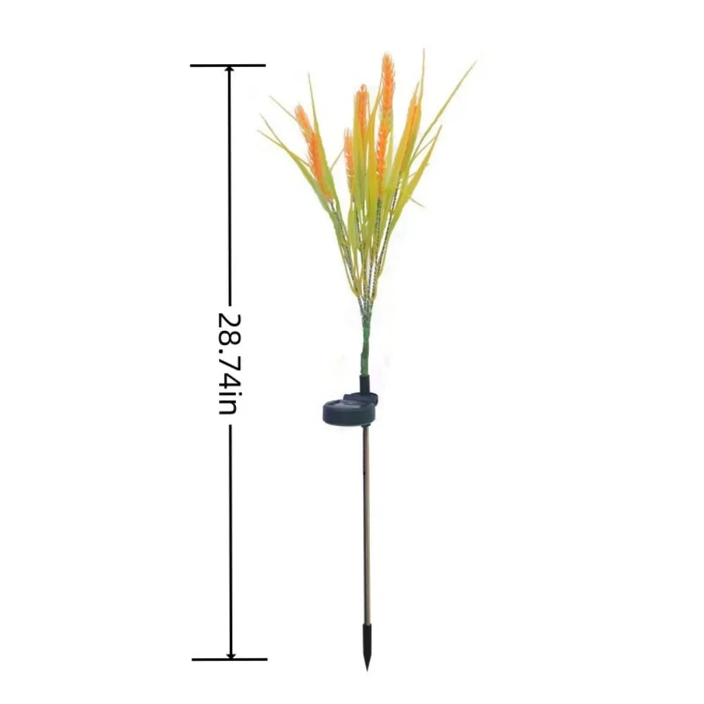 RTONTR Solar Powered Wheat Ear Ground Mounted Light For Garden
