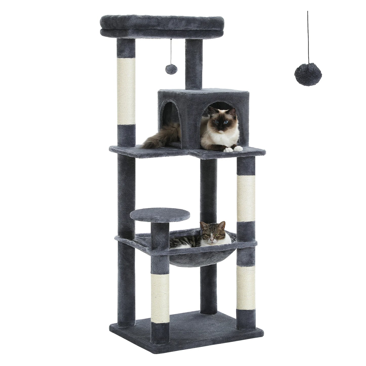 PAWZ Road Cat Tree Indoor Five-Level Scratching Tower