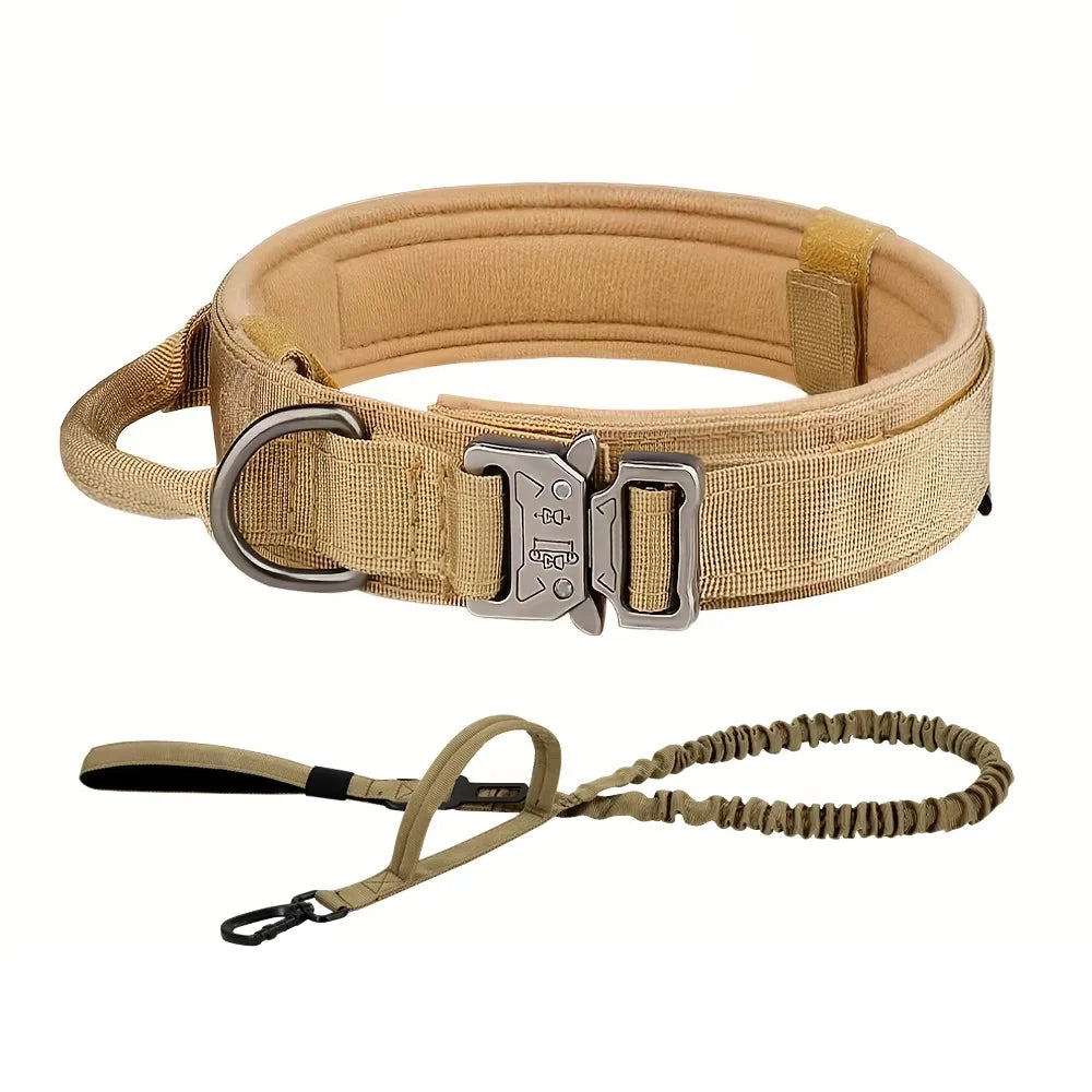 Dog Training Collar Adjustable Tactical Collar And Leash Set