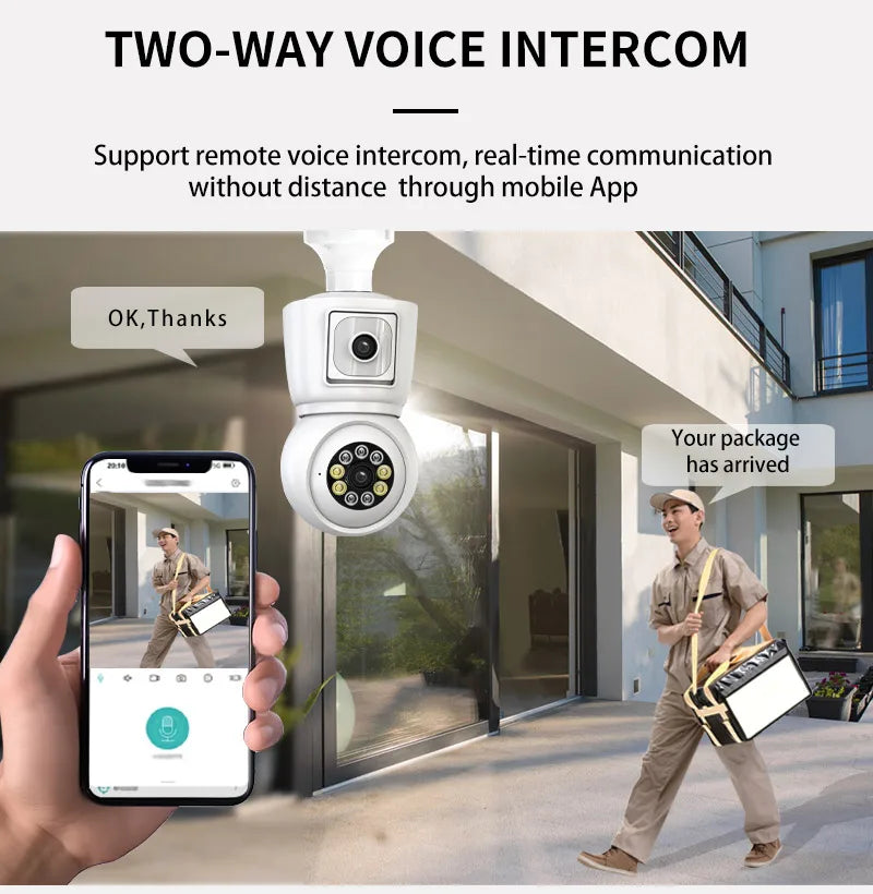 SECUEYE 8MP WiFi 4K Dual Lens Security Camera Auto Tracking