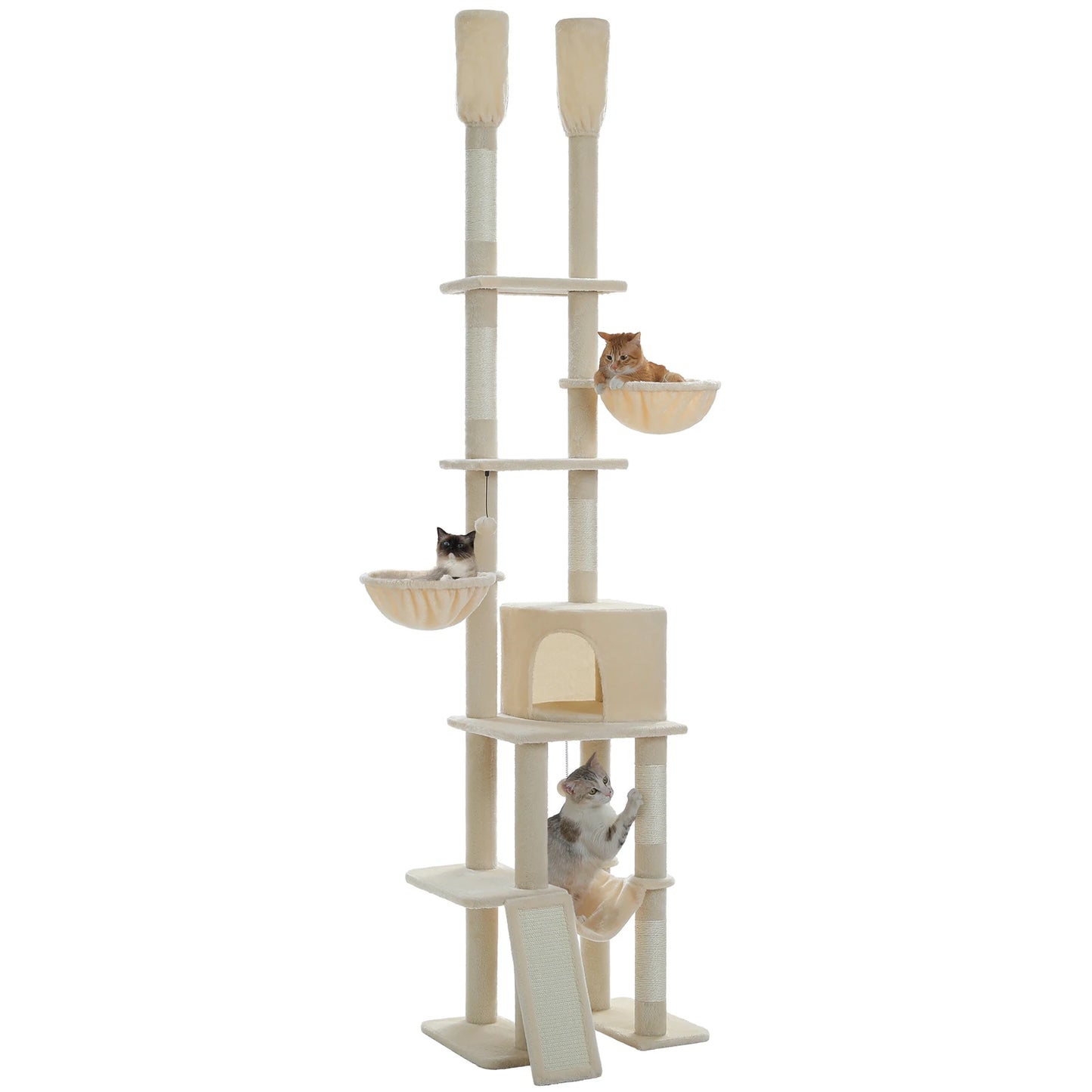 PAWZ Road Floor To Ceiling Cat Tree Condos And Hammocks