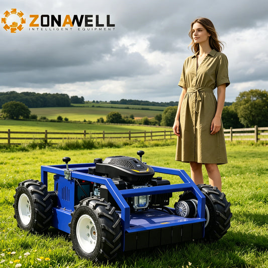 ZONAWELL Wireless Lawn Mower 4 Stroke Self Propelled 5 KMH