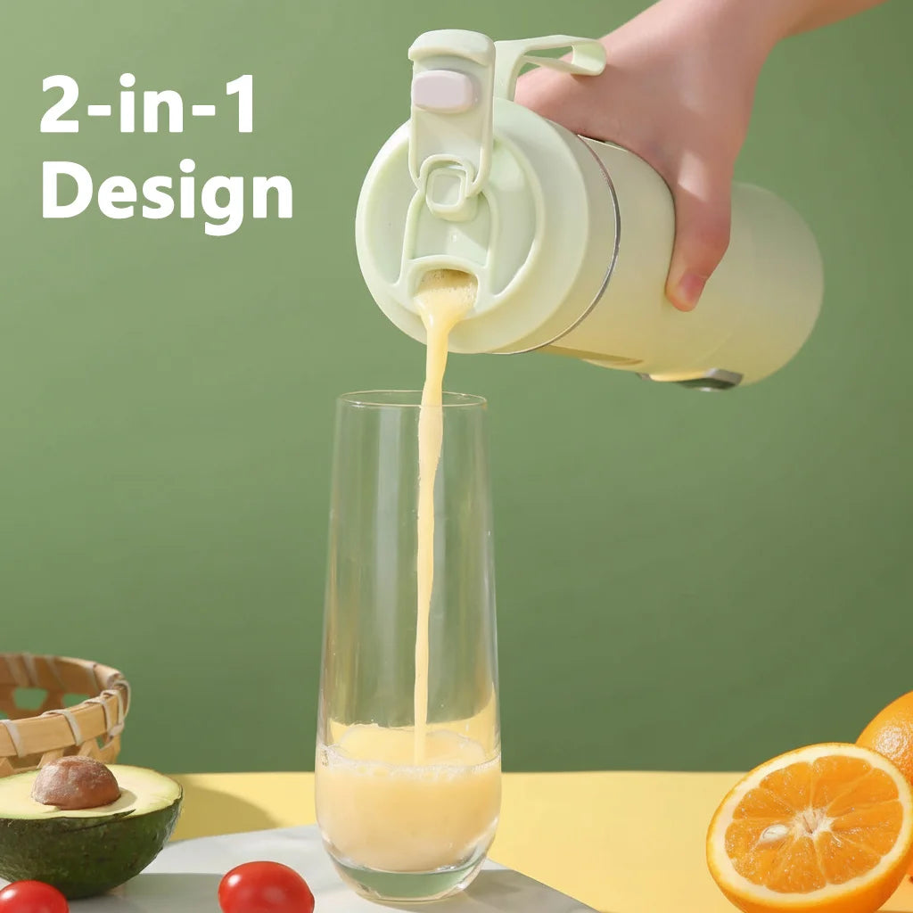 TMJD MISS Portable Wireless USB Juicer 12-Blade Blender