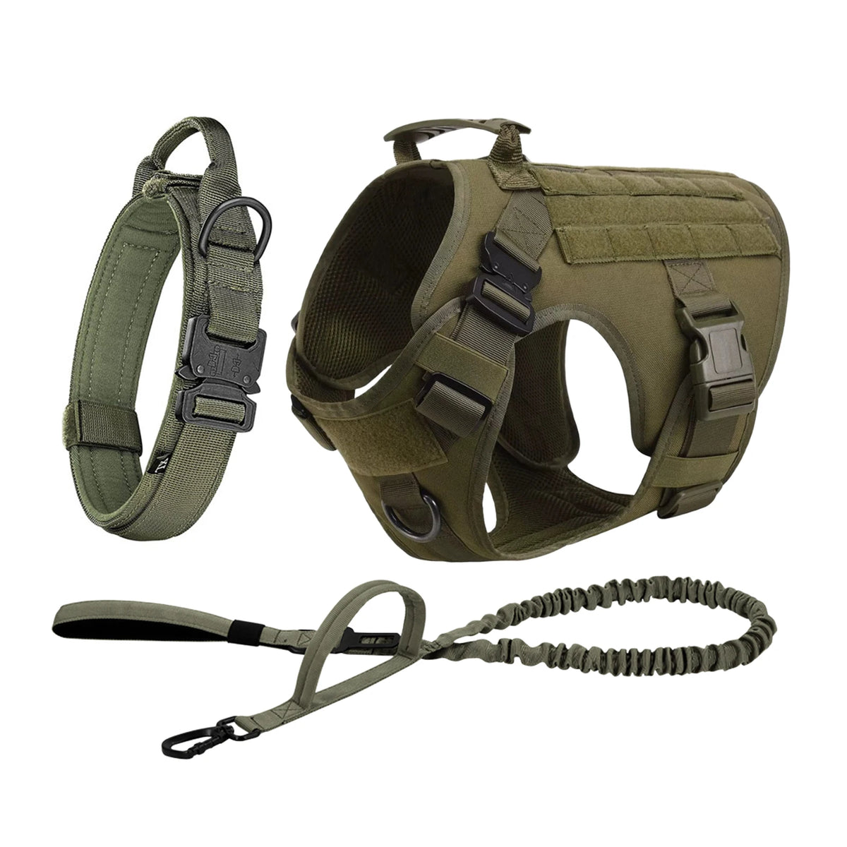 Petavel Tactical Dog Harness Featuring Quick Release Buckles