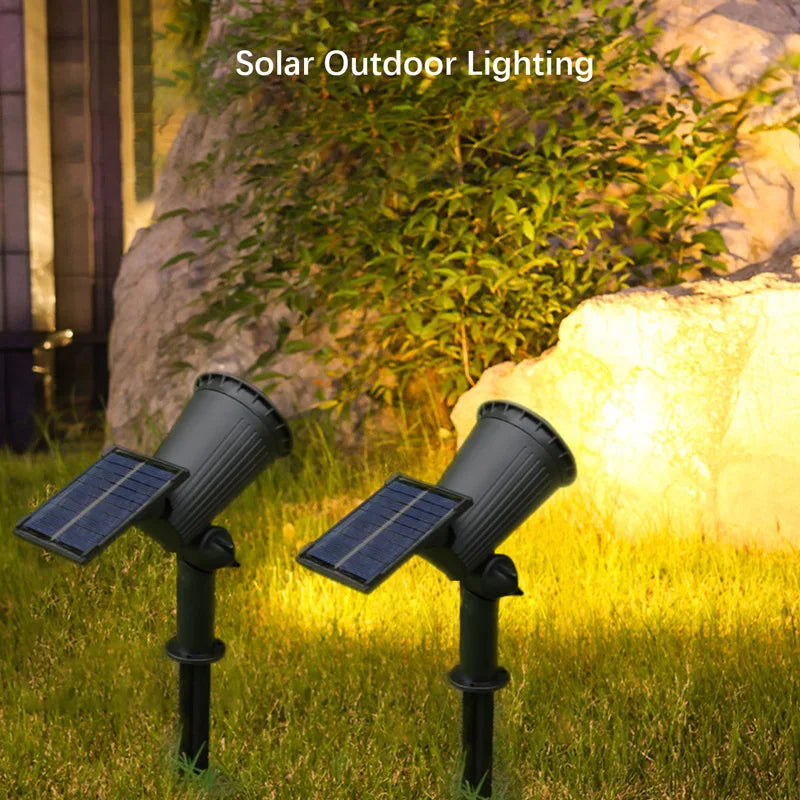 SHENZHITECH 9 LED Solar Spotlight Outdoor Waterproof Garden Accent