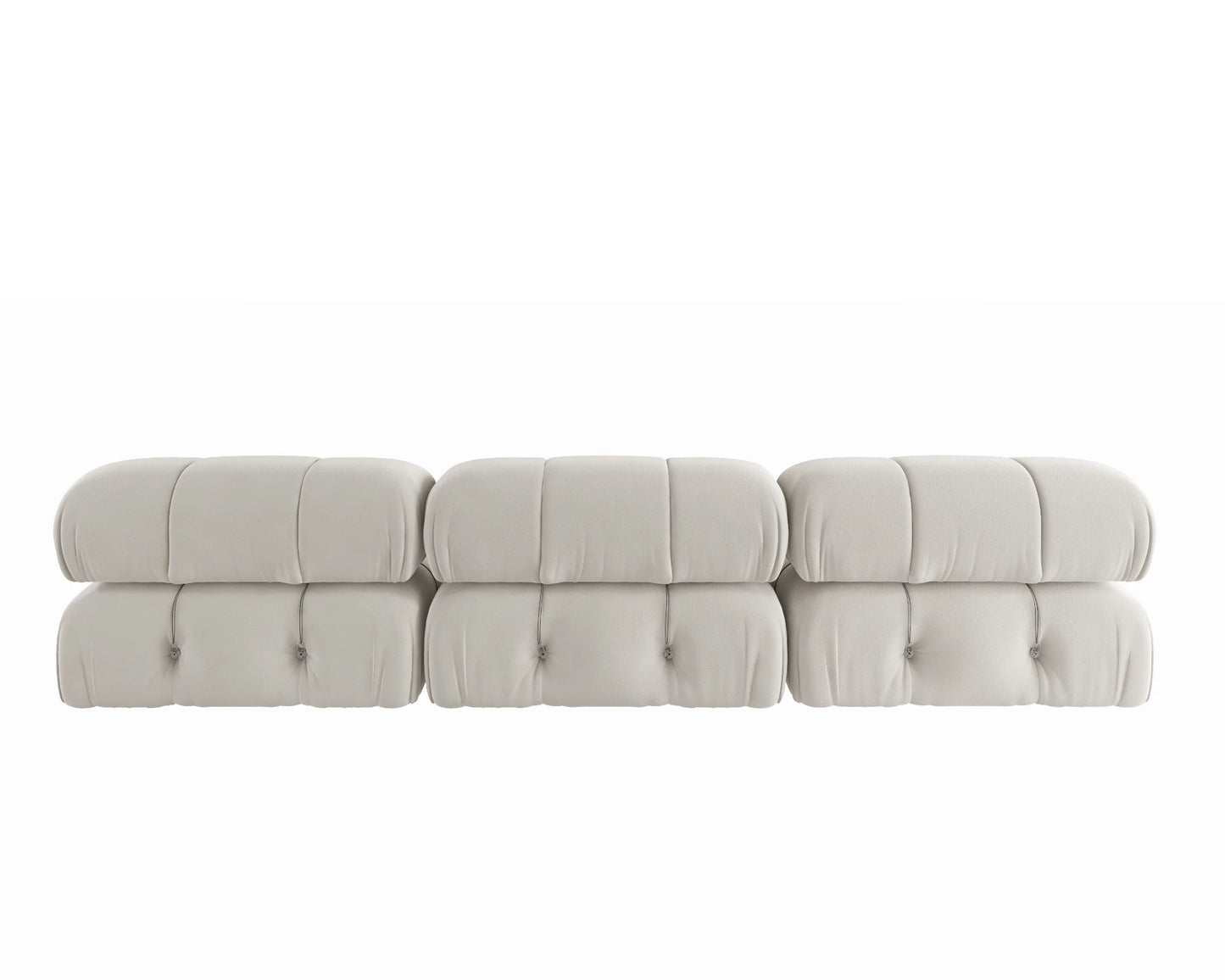 Sdorens Velvet Convertible Sectional Sofa Set Modern Minimalist