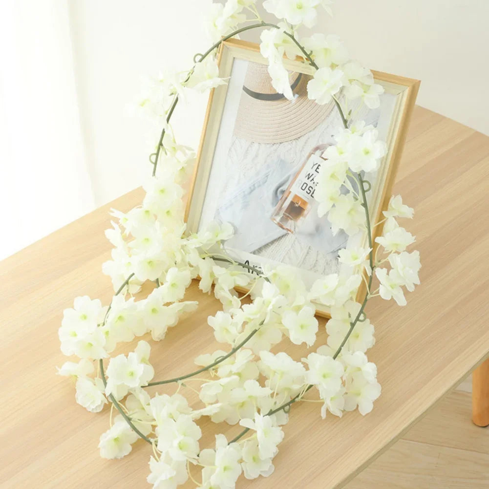 Artificial Sakura Flowers Vine For Wedding Decor