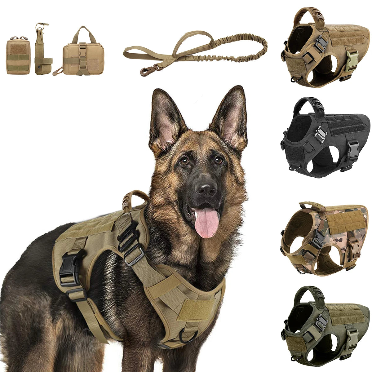 PETRAVEL Nylon Dog Harness And Leash Set Vest For Training