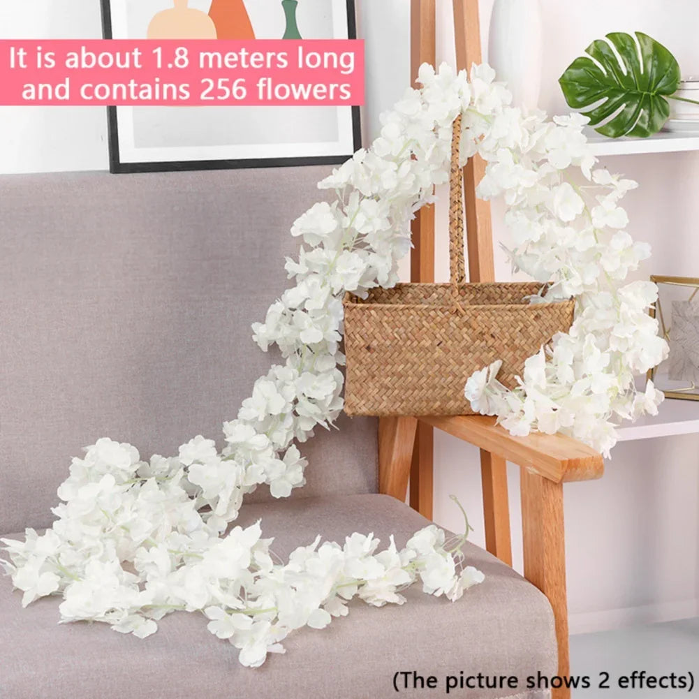 Artificial Sakura Flowers Vine For Wedding Decor