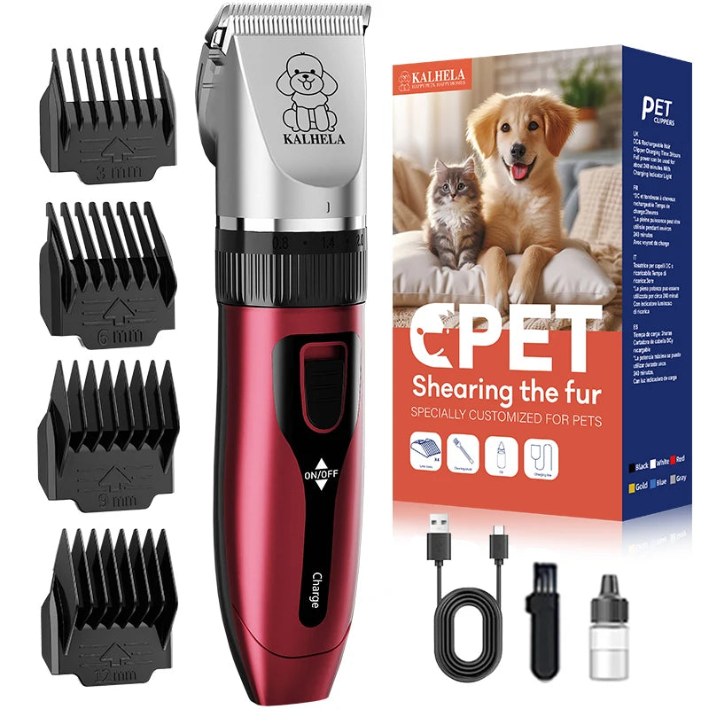Rechargeable Low Noise Cordless Pet Trimmer For Dogs And Cats