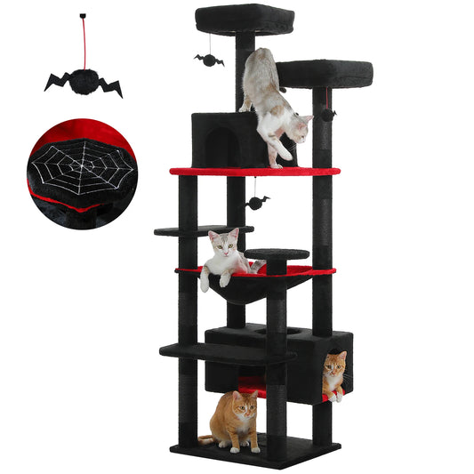 PEQULTI Multi Level Cat Tree Tower With Scratching Posts
