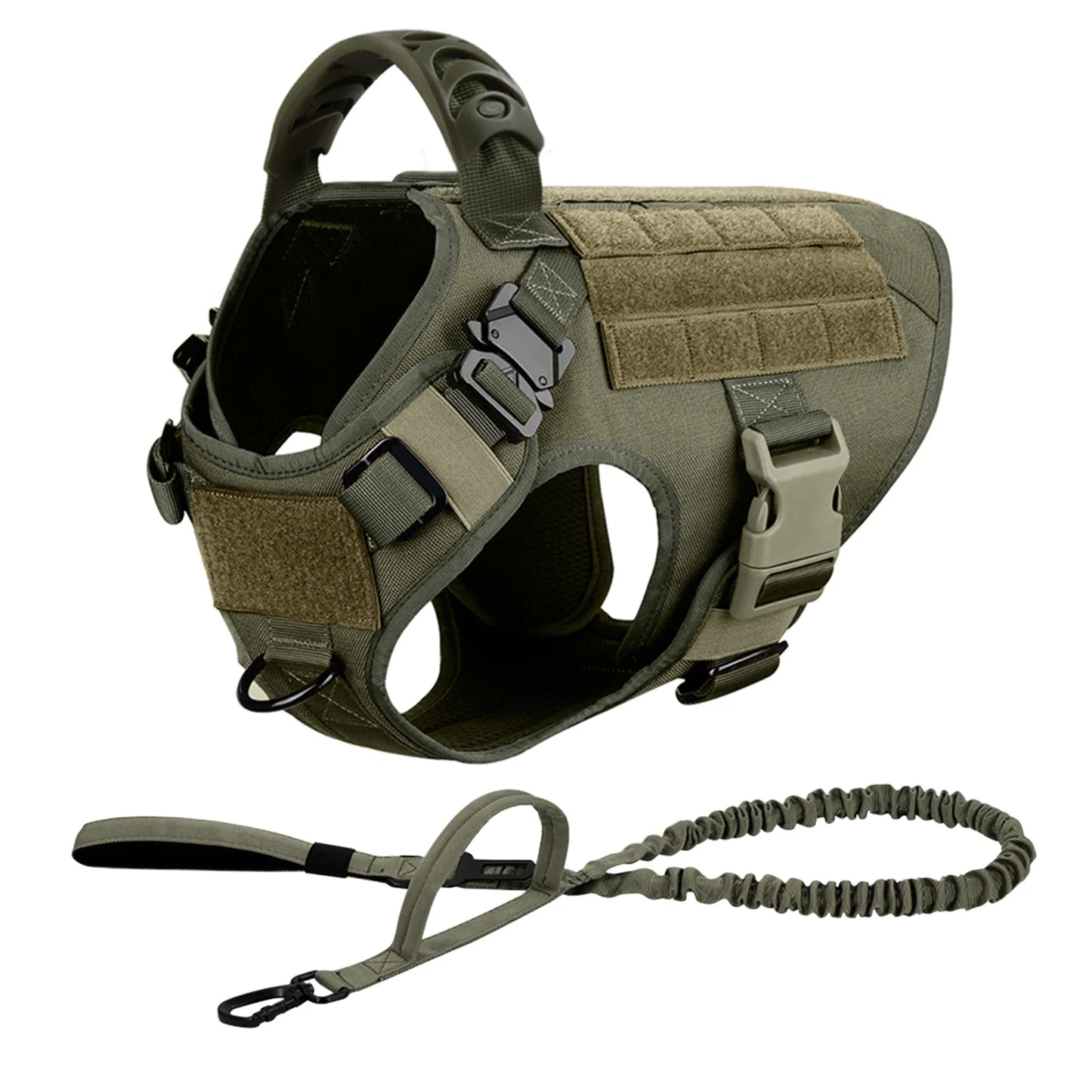 Nylon Dog Harness Leash And Collar Set For German Shepherd Malinois