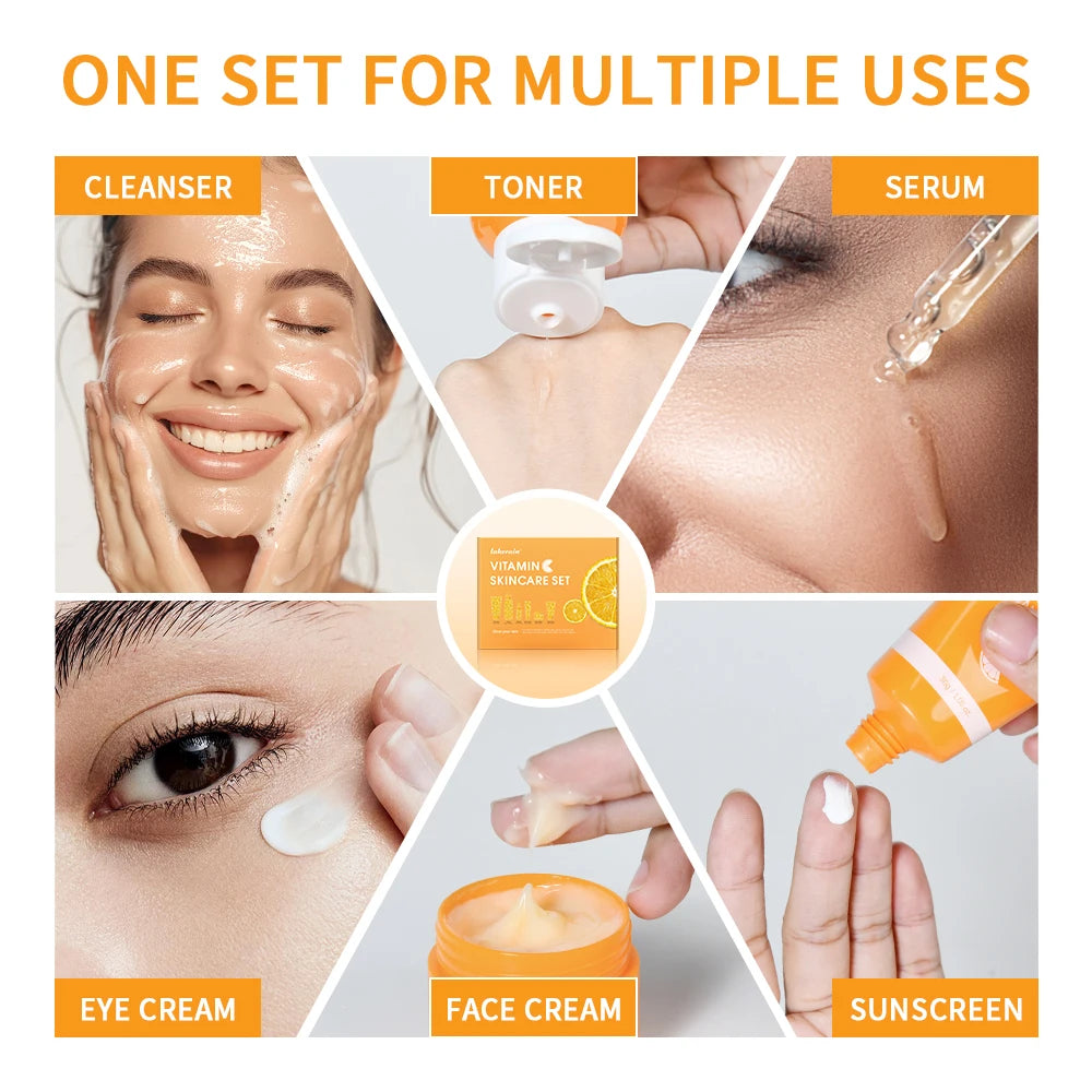 Lakerain Vitamin C Skin Care Set Brightening Dark Spots