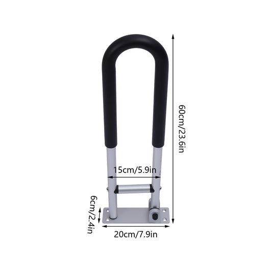 Toilet Safety Rails Foldable Bathroom Handrail for Elderly and Disabled