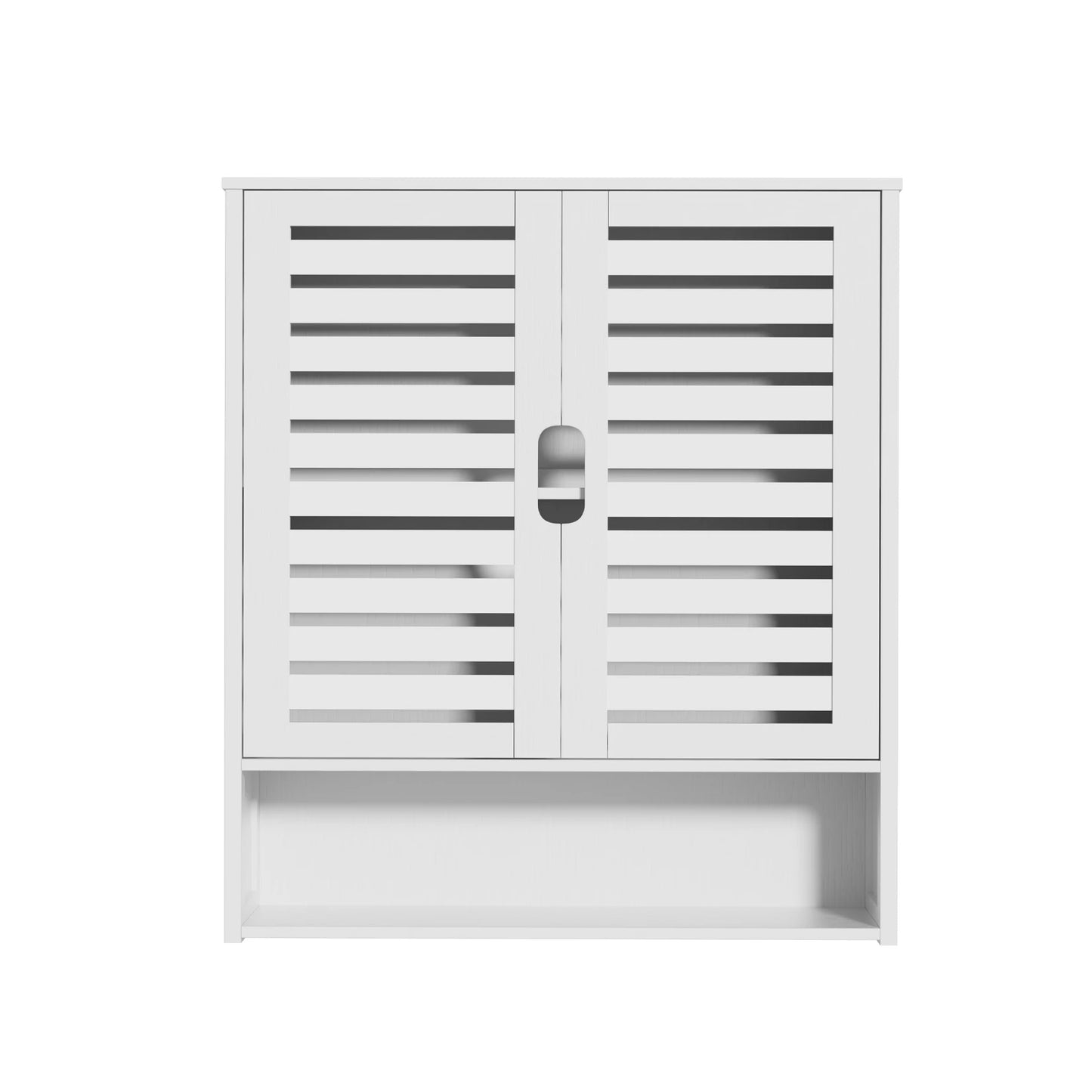 Wall Mounted Bamboo Bathroom Cabinet Storage Shelf Medicine Cupboard Organizer Rack for Bathrooms