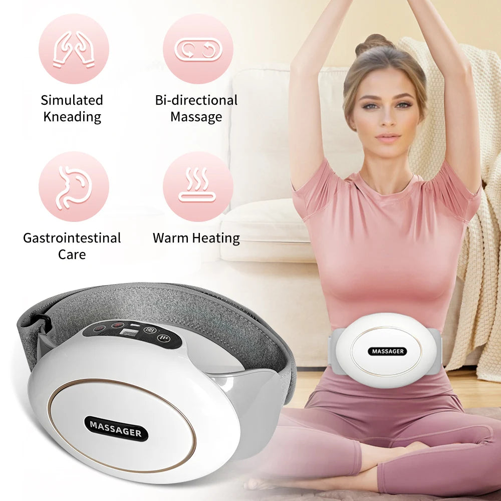 HOMEMASSA Abdominal Massager With Heat For Digestive Comfort
